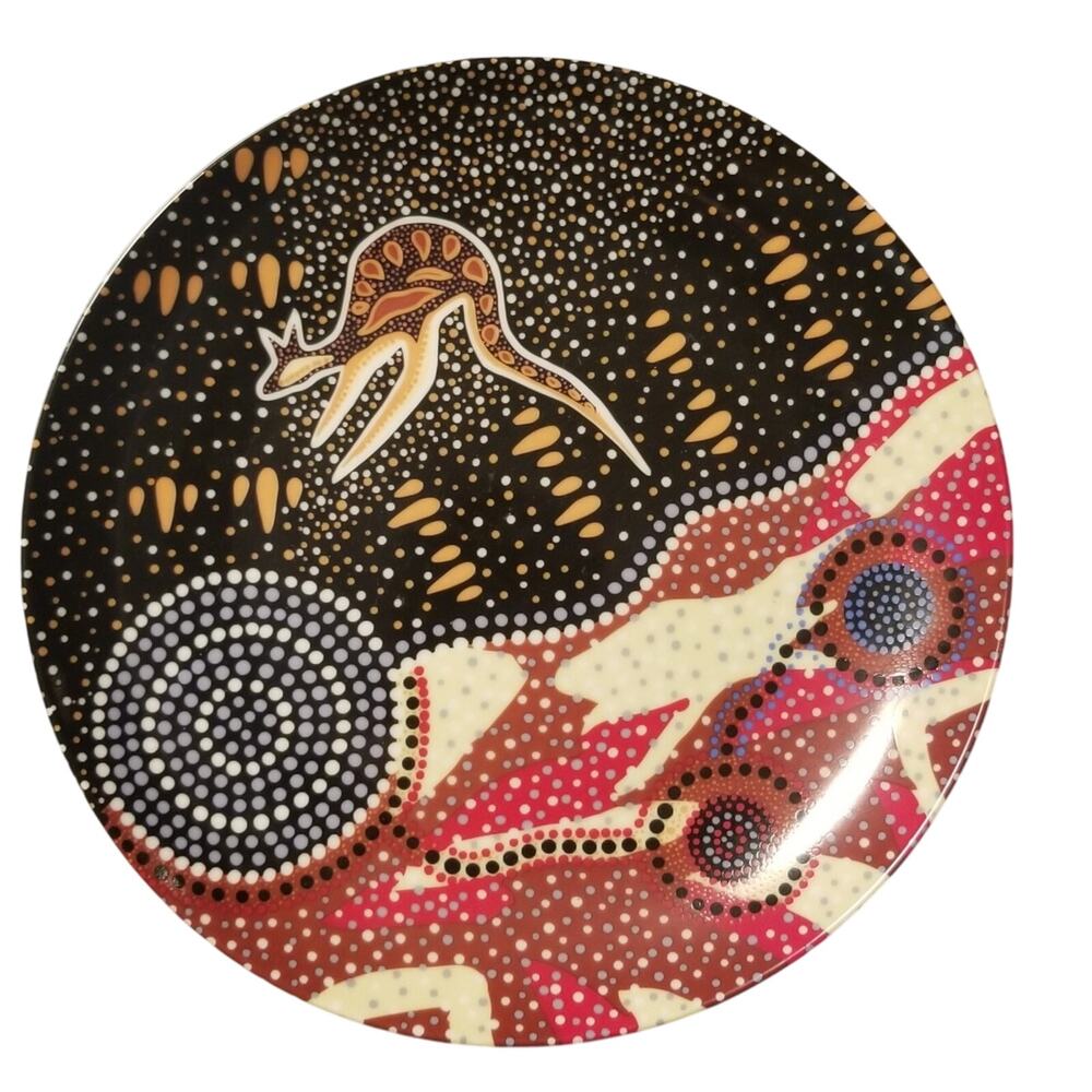 TOBWABBA ART-Journey of the Coastal Kooris-Australian Porcelain Plate 8.25" a17